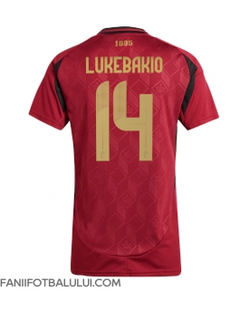 Belgia Dodi Lukebakio #14 Echipament de Fotbal Replică European 2024 Femei Acasa